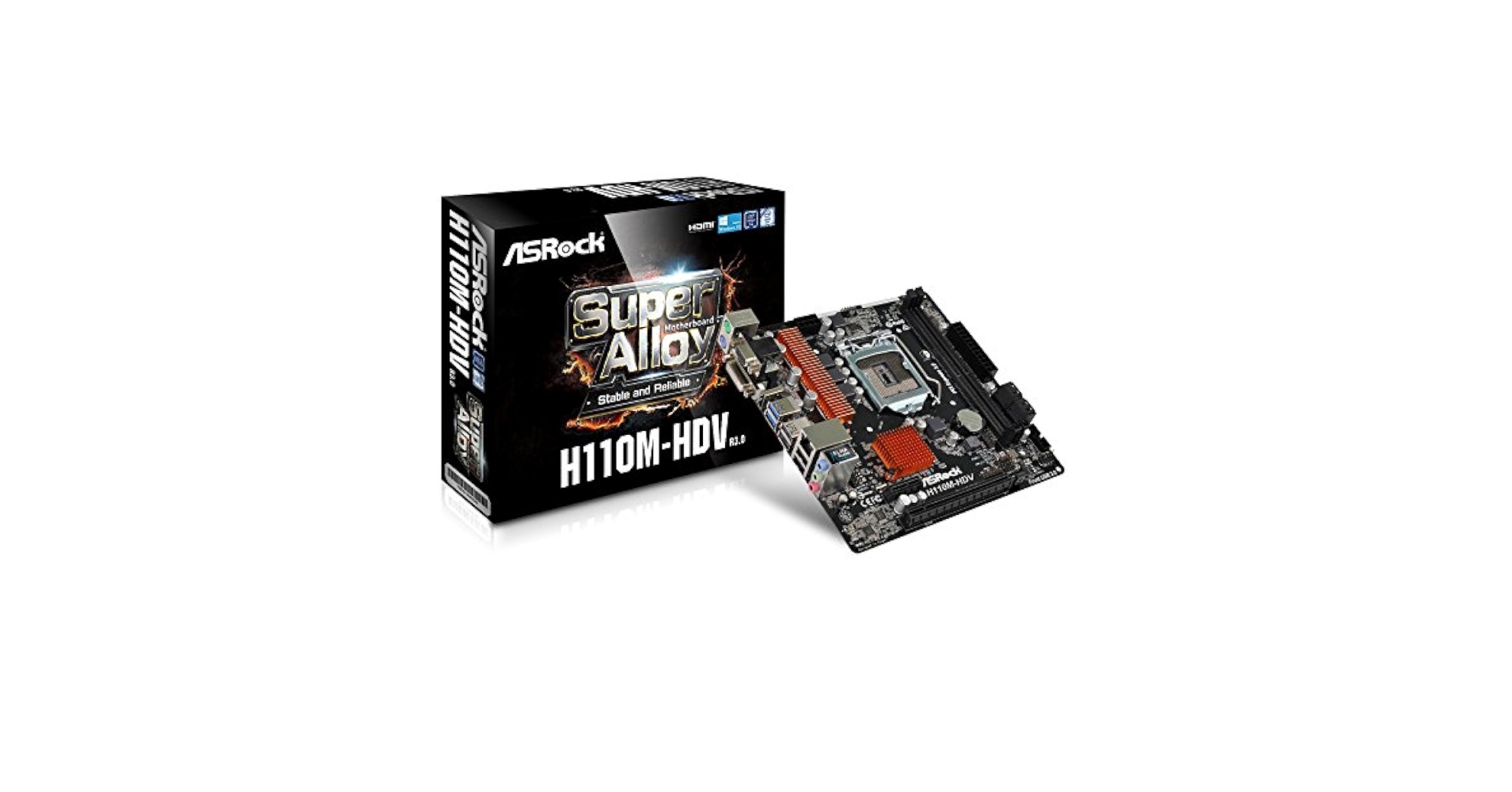 ASRock H110M-HDV i5-7500 16gb GTX1060セット intel H110 chipset ASRock H110M Combo-G H110 Motherboard LGA